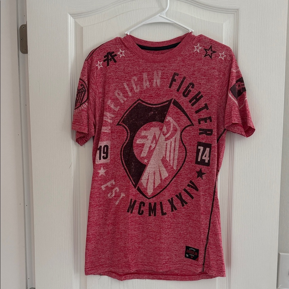American Fighter Red Graphic Tee